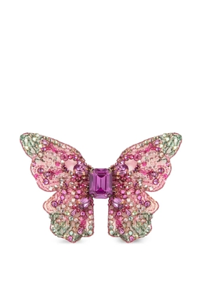 Jennifer Behr Absolem crystal butterfly hair clip - Pink