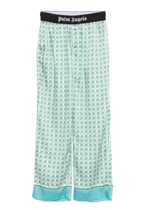 Palm Angels monogram-print trousers - Green