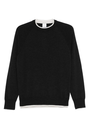 Eleventy contrasting-trim sweater - Grey