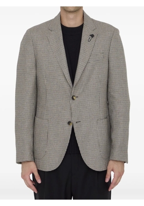 Lardini houndstooth-pattern blazer - Neutrals