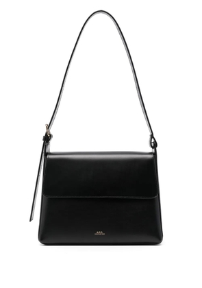 A.P.C. Virginie leather shoulder bag - Black