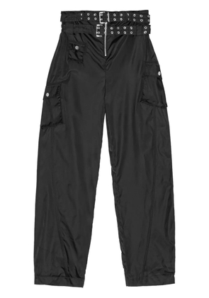 GANNI belted trousers - Black