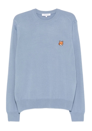 Maison Kitsuné Fox Head wool sweater - Blue