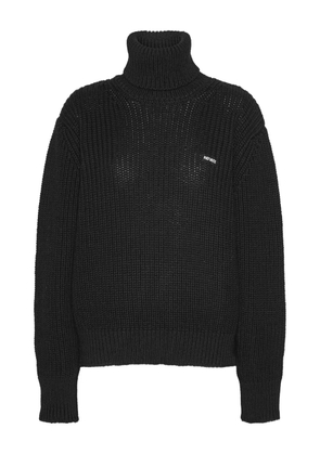 ROTATE BIRGER CHRISTENSEN ribbed turtleneck sweater - Black