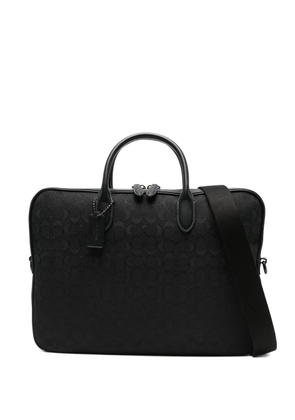 Coach Theo monogram laptop bag - Black