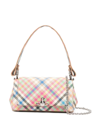 Vivienne Westwood medium Hazel check-pattern shoulder bag - Pink