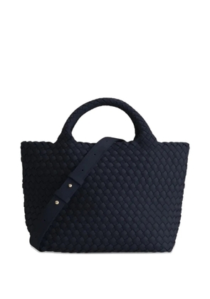 MARREA woven top-handle tote bag - Blue