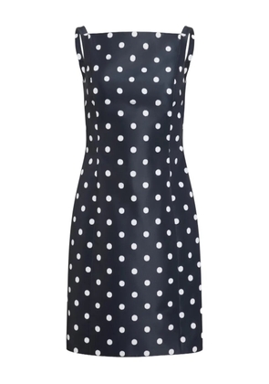 Patou polka-dot mini dress - Blue