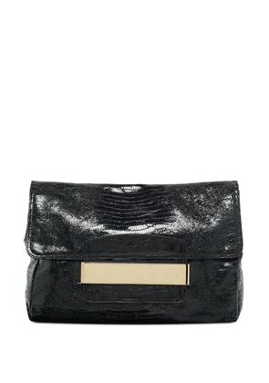 Jimmy Choo Pre-Owned Carolina leather clutch bag - Black