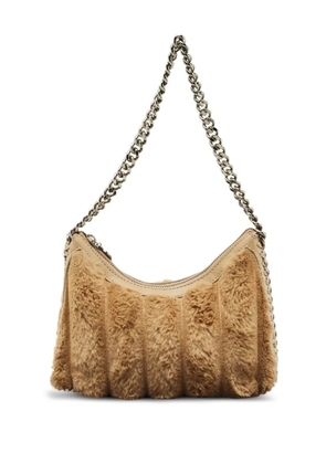 Stella McCartney Pre-Owned Falabella quilted faux-fur shoulder bag - Brown