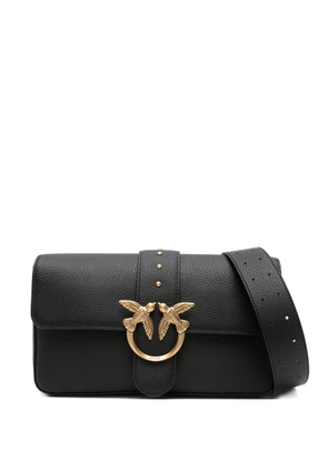 PINKO Love studded shoulder bag - Black