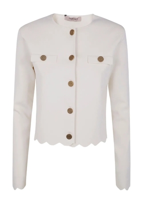 TWINSET button scalloped jacket - White