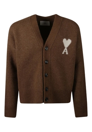 AMI Paris Ami de Coeur cardigan - Brown