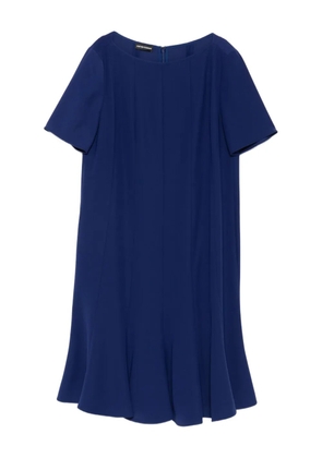 Emporio Armani short-sleeve flared dress - Blue