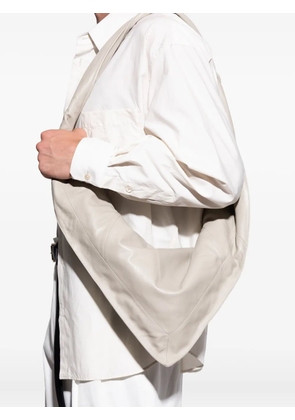 LEMAIRE Scarf leather shoulder bag - Neutrals