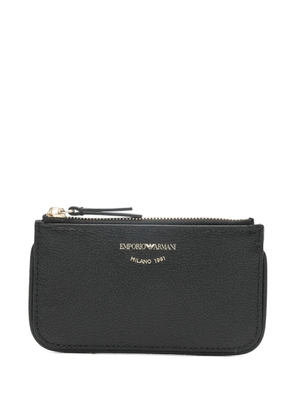 Emporio Armani leather wallet - Black