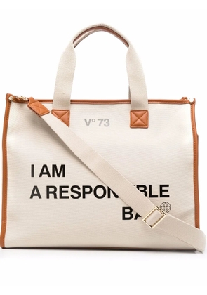 V°73 Responsability tote bag - Neutrals