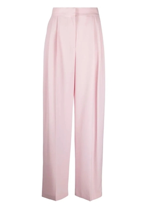 Alexander McQueen pleated high-waisted trousers - Pink