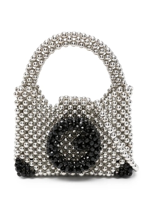 Germanier bead-embellished tote bag - Silver