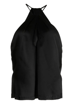 Nili Lotan Edwige halterneck silk top - Black