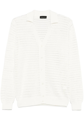 Roberto Collina openwork cardigan - White