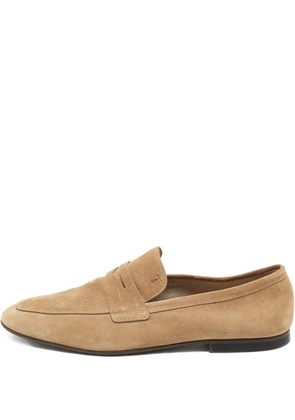 Tod's Vintage suede penny loafers - Brown