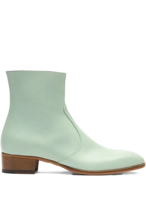 Scarosso Warren leather Chelsea boots - Green
