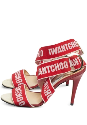 Jimmy Choo Pre-Owned Bailey strappy heeled sandals - Red