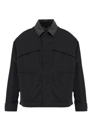 Golden Goose leather collar jacket - Black