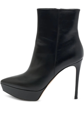 Gianvito Rossi Dasha platform leather boots - Black