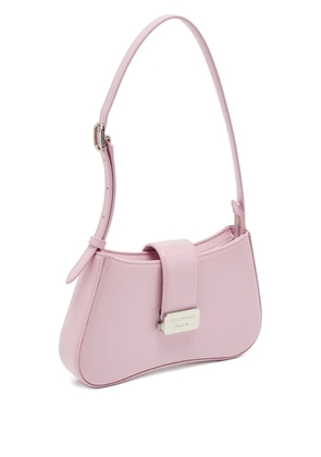 Giorgio Armani Pre-Owned patent-leather shoulder bag - Pink