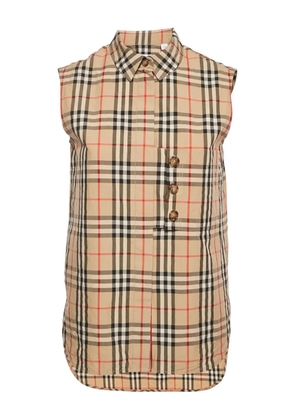 Burberry Pre-Owned buttoned check shirt - Neutrals
