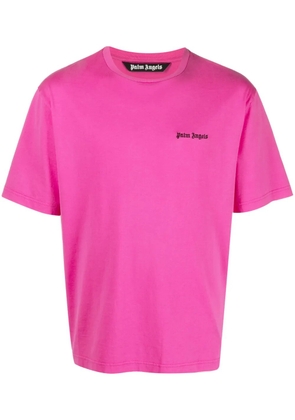 Palm Angels logo-print cotton T-shirt - Pink