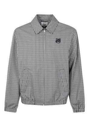 Maison Kitsuné checked shirt jacket - Grey