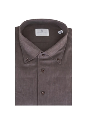 EMANUEL BERG buttoned shirt - Brown