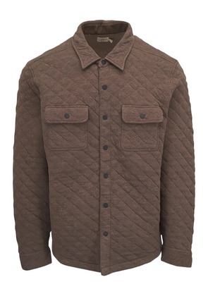 FAHERTY Epic quilted pocket overshirt - Brown