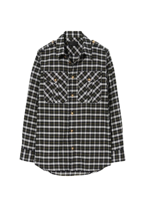 Nili Lotan checked buttoned shirt - Black