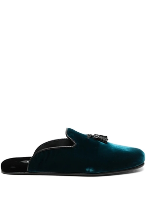 TOM FORD velvet slippers - Blue