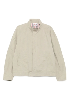 Thom Browne logo-patch jacket - Green