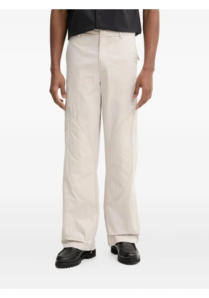 HELIOT EMIL curved-panel trousers - Neutrals