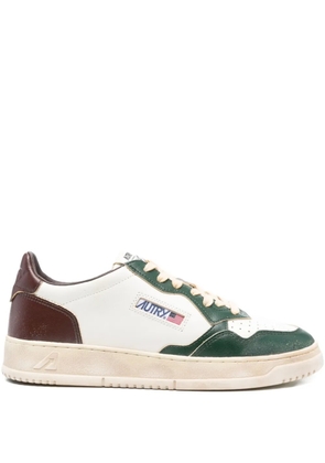 Autry leather-panelled sneakers - White