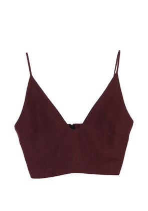 Jil Sander V-neck crop top - Purple