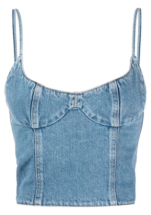 Magda Butrym corset denim tank top - Blue