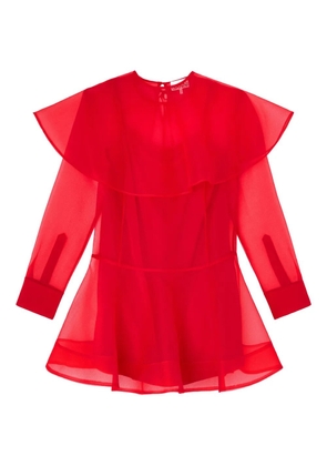 GANNI long-sleeve layered mini dress