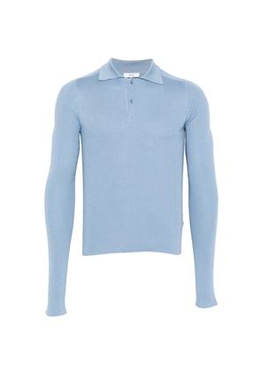 Rier long-sleeve polo shirt - Blue