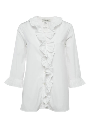 'S Max Mara ruffle buttoned shirt - White