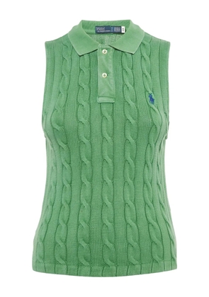 Polo Ralph Lauren cable-knit polo shirt - Green