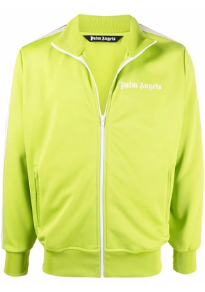 Palm Angels logo-print side-stripe track jacket - Green