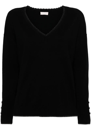 LIU JO V-neck sweater - Black