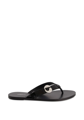 Coperni logo strap sandals - Black